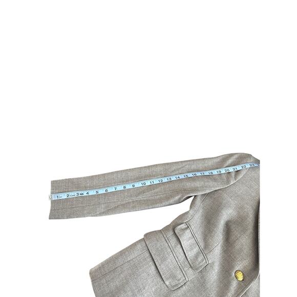 J.Crew Gray Preppy Work Office Business‎ Academia Wool Schoolboy Blazer Size 2 - Picture 11 of 12